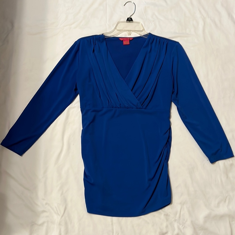 Blue blouse for office or out and about!